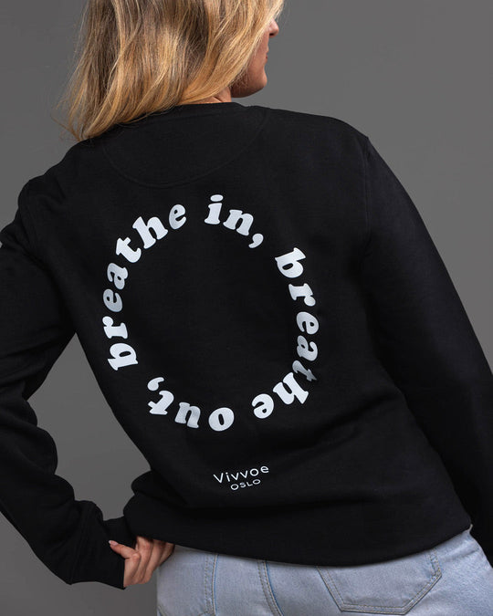Breathe Statement Crew - Black